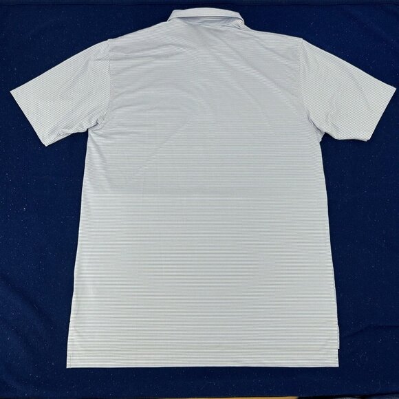 Dunning Shirt Men's XL Blue Pink Stripes Short Sleeve Polo Golf Long Cove Club - Picture 7 of 11